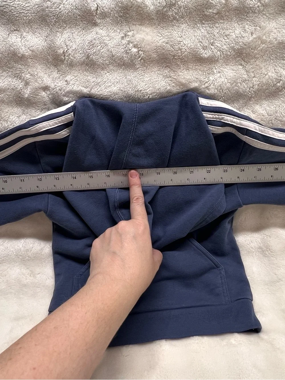 Adidas Gray-Blue color Kids Hoodie & Sweatpants Matching Set